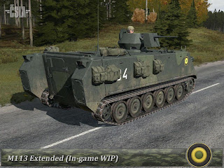 ArmA2のCSLA MOD M113派生型アドオンの新しいゲーム内開発中画像が公開