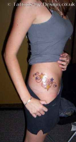 Star Tattoos on Hip