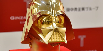 Photos: 24K gold of Darth Vader mask up for $1.4Million in Japan 