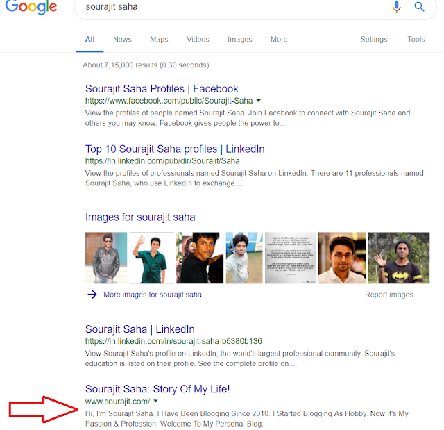 sourajit.com on google search 2