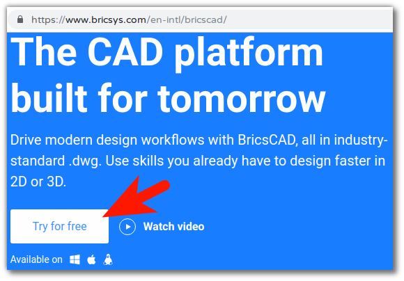 BricsCAD Software (similar a Autocad) para Linux Ubuntu, Fedora y openSUSE