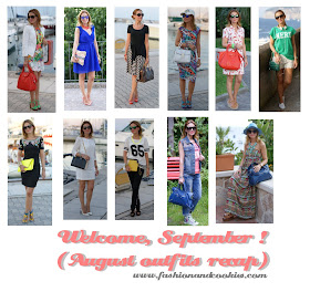 fashion blogger, august outfits recap, Fashion and Cookies