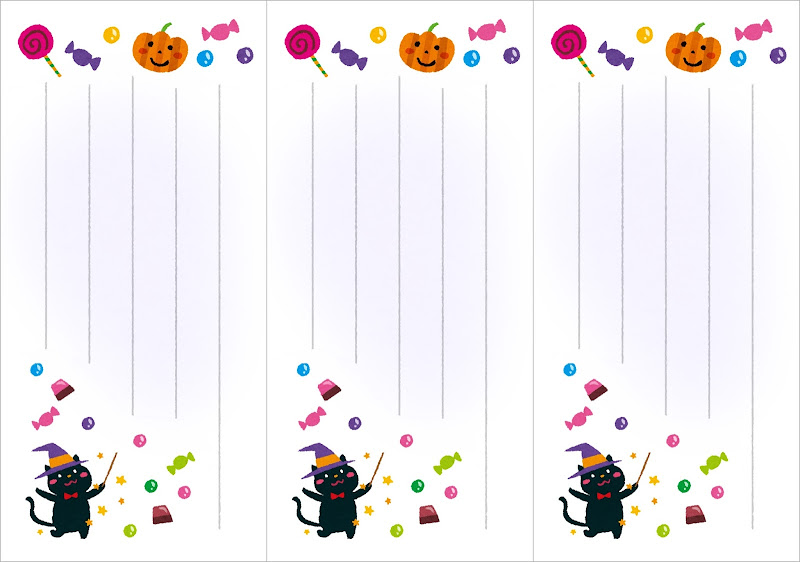 季節の一筆箋のテンプレート 10月 かわいいフリー素材集 いらすとや 季節の一筆箋のテンプレート 10月 かわいいフリー素材集 いらすとや