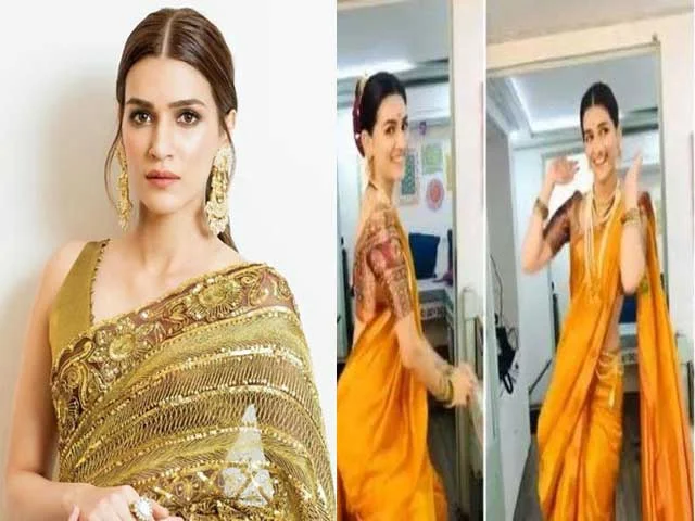 kriti-sanon-dances-on-coca-cola-song-on-marathi-style-see-viral-video