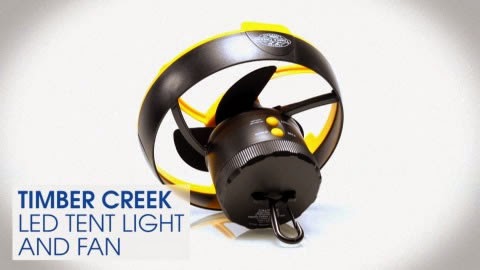 Timber Creek LED Tent Light and Fan