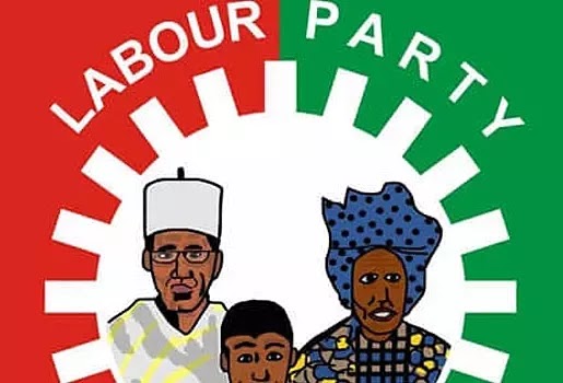 Emblem of Labour Party - 'Papa, Mama and Pikin'