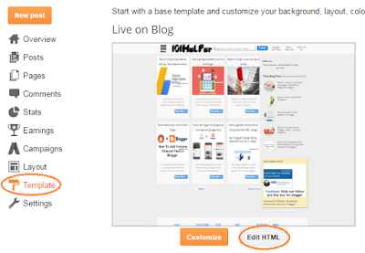 how to edit blogger template