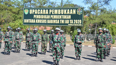 Diikuti 287 Siswa,  Danrindam III/Siliwangi Buka Diktukbasus Babinsa