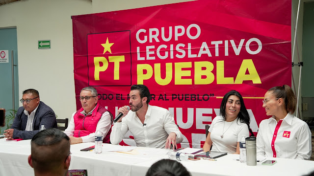 El grupo legislativo del PT se mantiene unido y laborando a favor de Puebla