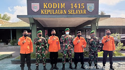 Dandim 1415 Selayar Terima Kunjungan Silahturrahmi Kepala Basarnas Provinsi Sulawesi Selatan 