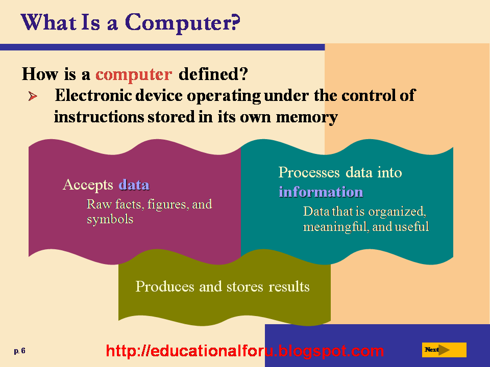 What is computer? How is a computer defined? http://educationalforu.blogspot.com
