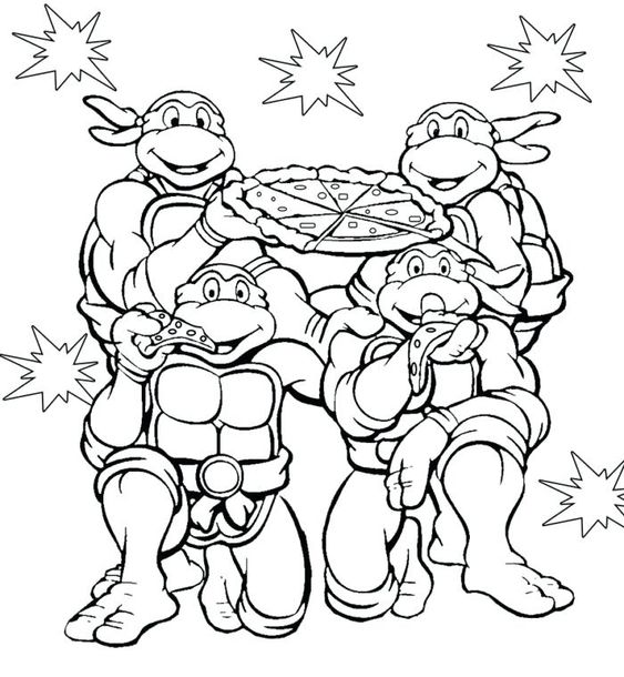 Top 10 Free Teenage Mutant Ninja Turtles Coloring Pages for Kids