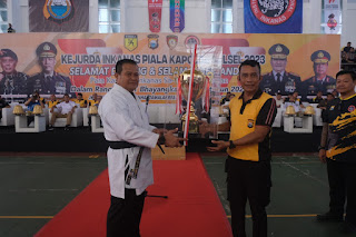 Kelas Polisi Warnai Kejurda Karate INKANAS Piala Kapolda Sulsel 