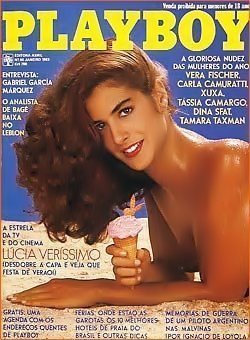 Lucia Veríssimo nua na Playboy de 1983