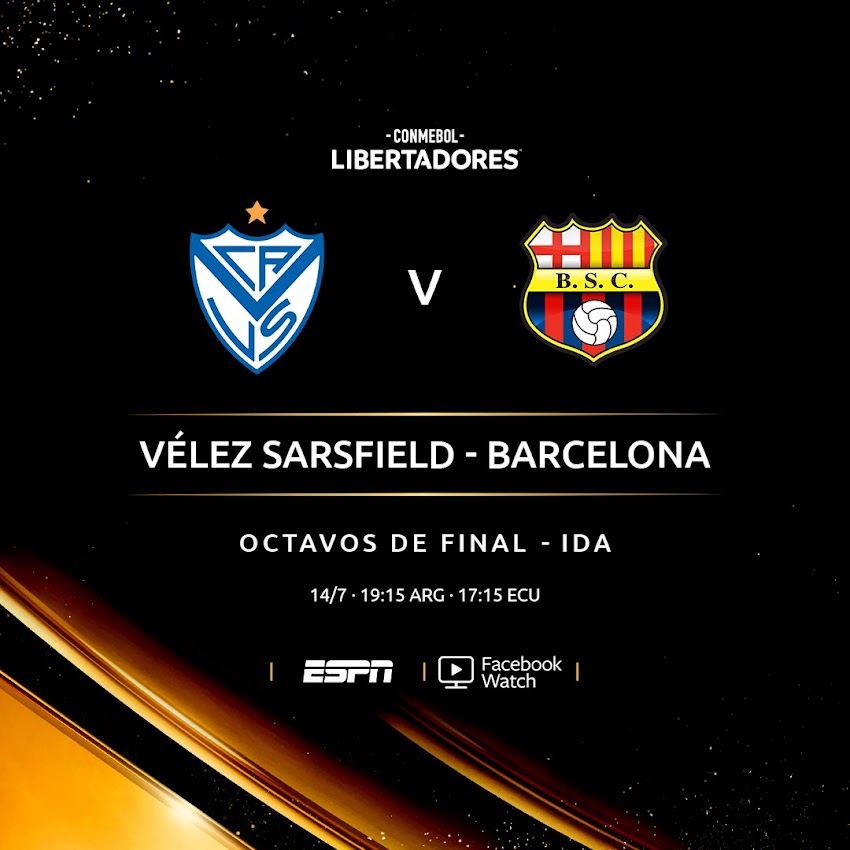 Copa Libertadores: Velez Sarsfield - Barcelona sc