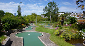 Crazy Golf course in Goodrington Park at Goodrington Sands, Paignton, Devon