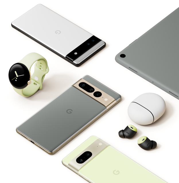 新しい Google Pixel の製品がある画像。