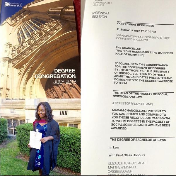 Reuben Abati's Daughter Makes First Class Honors in United Kingdom University (Photos)