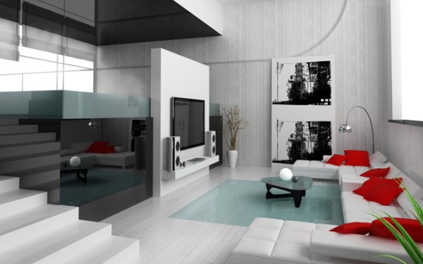 Stylish Fashion: Stunning and Stylish Minimalist Living Room 2014