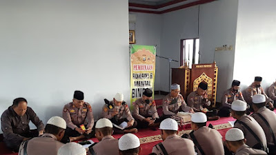 Tingkatkan Iman dn Takwa,Polres Soppeng Gelar Binrohtal pada Personil