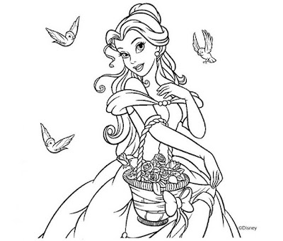 Desenhos para Colorir das Princesas Disney