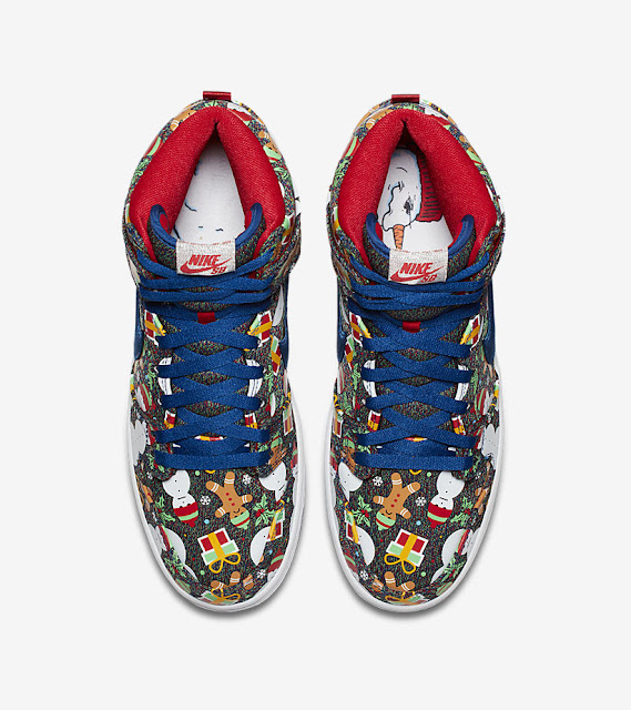 Nike SB Dunk High Ugly Christmas Sweater Insole