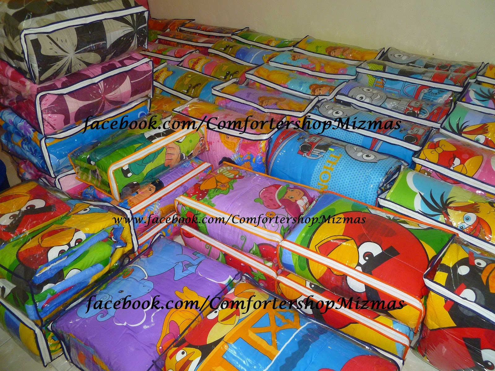 COMFORTERSHOP MIZMAS PROMOSI CADAR KARTUN ANGRY BIRD CORAK BUNGA