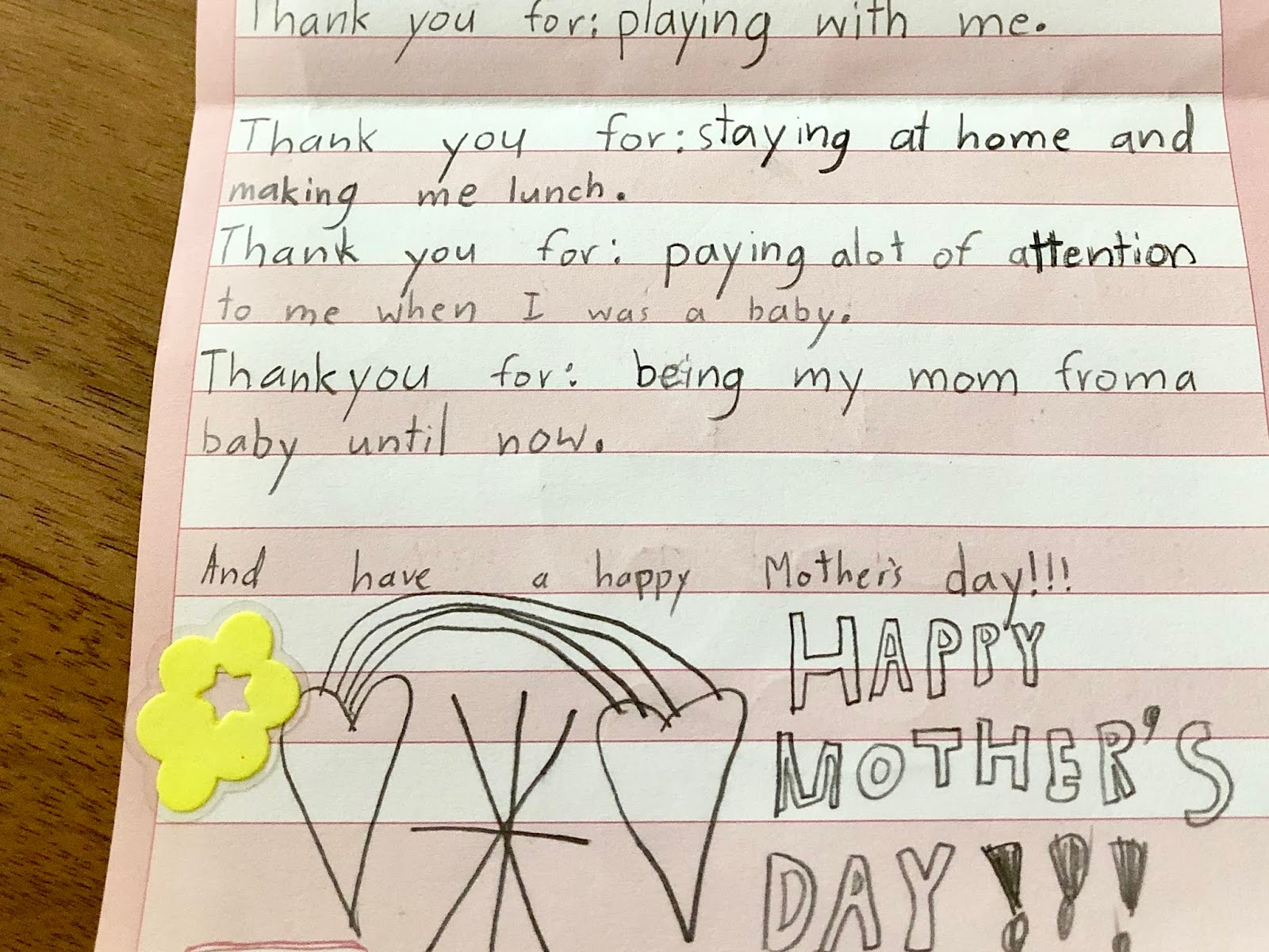 mummywee: A Mother's Day Letter from my 6-year old