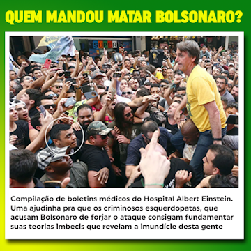 Esquerdalha defendeu Adélio porque são cúmplices na tentativa de assassinato de Bolsonaro em 6 de setembro de 2018