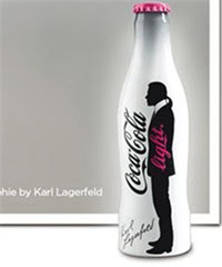 Karl Lagerfeld made a new design for the Coca-Cola bottle.