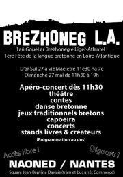 Affiche Brezhoneg L.A. première édition de la fête de la langue bretonne en Loire Atlantique