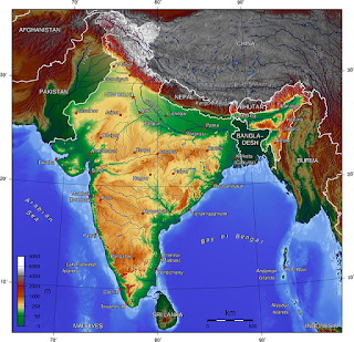 India Geography Map