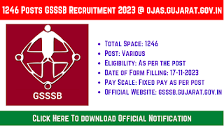GSSSB RECRUITMENT 2023
