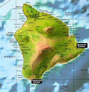 Hawaii big island map for free download