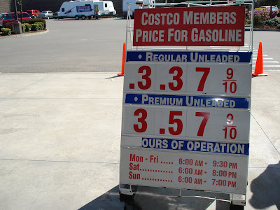 gas prices funny signs. Does this mean that the gas is