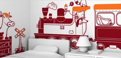  Drive The Train Giant Wall Stickers 