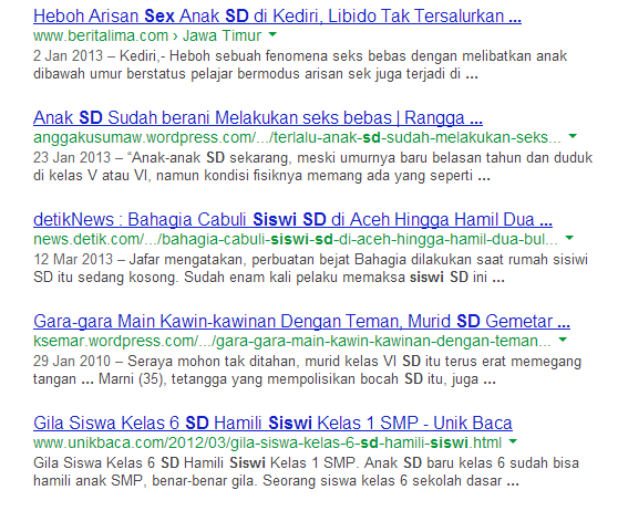 Heboh... Arisan sex anak SD di Kediri