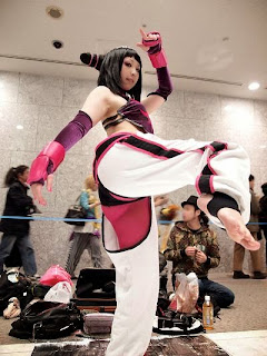 Miiko cosplay as Juri Han from Street Fighter