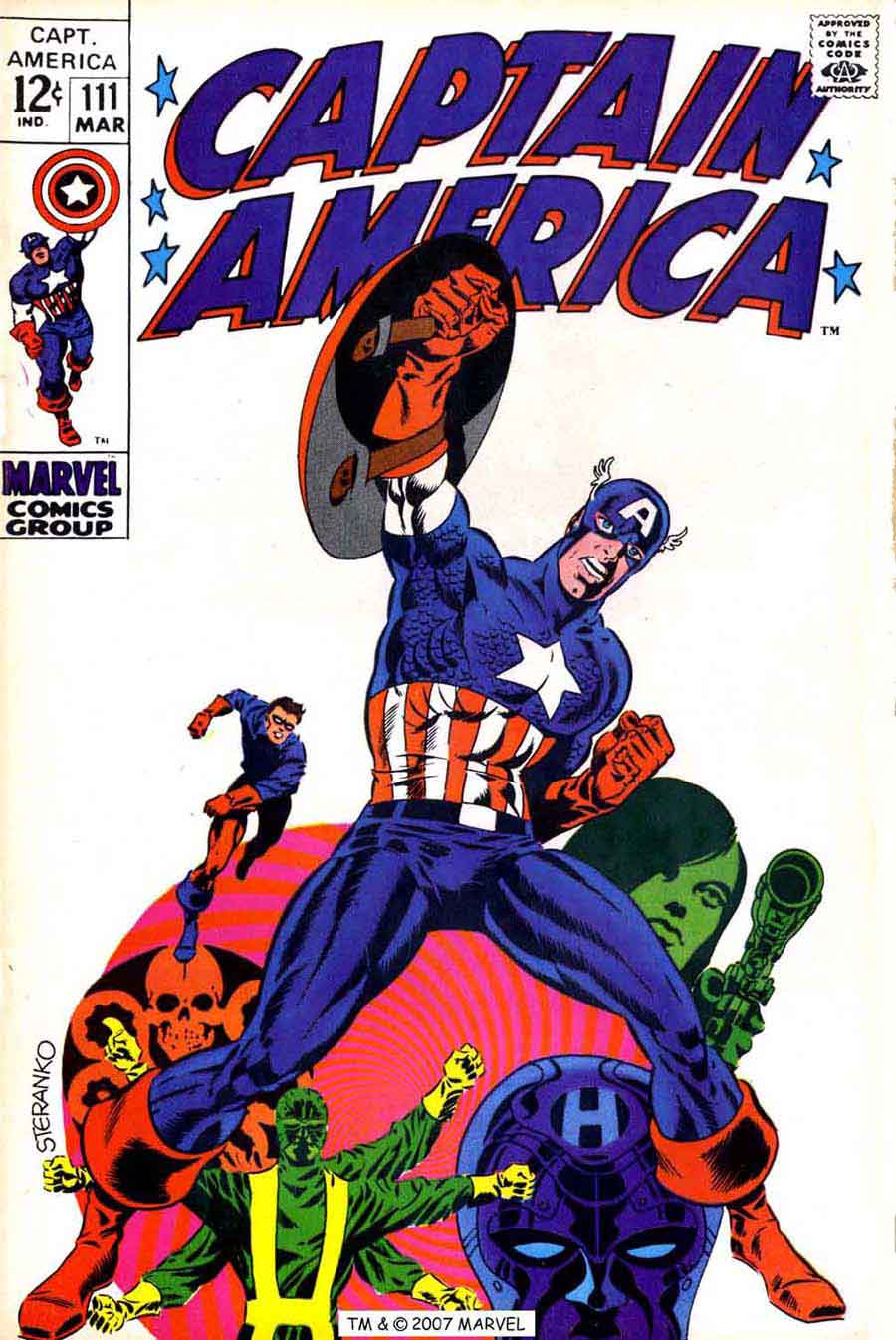 Captain America #111 - Jim Steranko art & cover (top 10 ...
