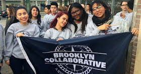 Low Income students marching