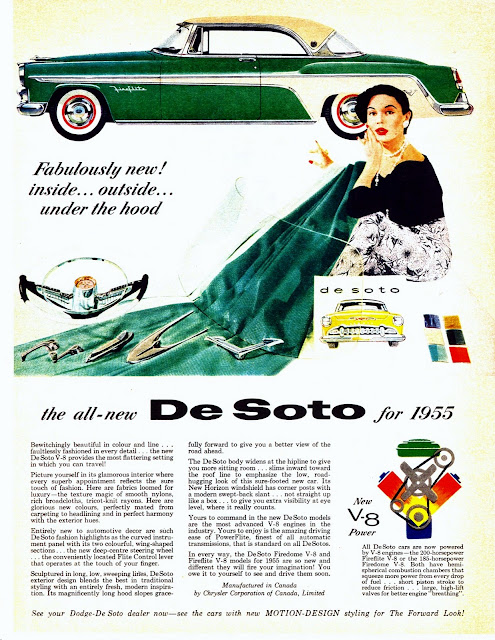 1955 DeSoto Fireflite Hardtop (Canada Ad)