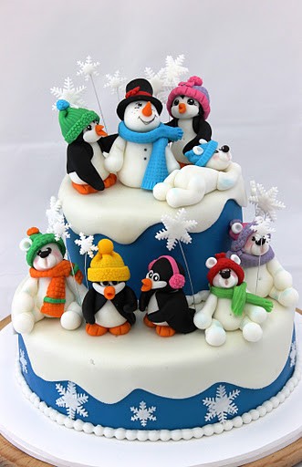 1000+ images about Christmas / Winter Cakes on Pinterest ...