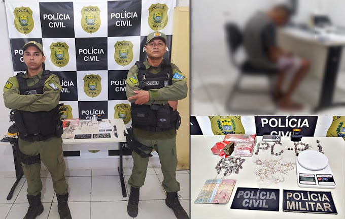 Adolescente é flagrado com grande quantidade de entorpecentes em Buriti dos Lopes