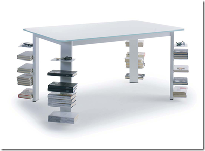 table bibliothèque design 