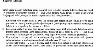 Inilah Penerapan Kebijakan Rasio Jumlah Siswa Terhadap Guru Dari Ditjen GTK