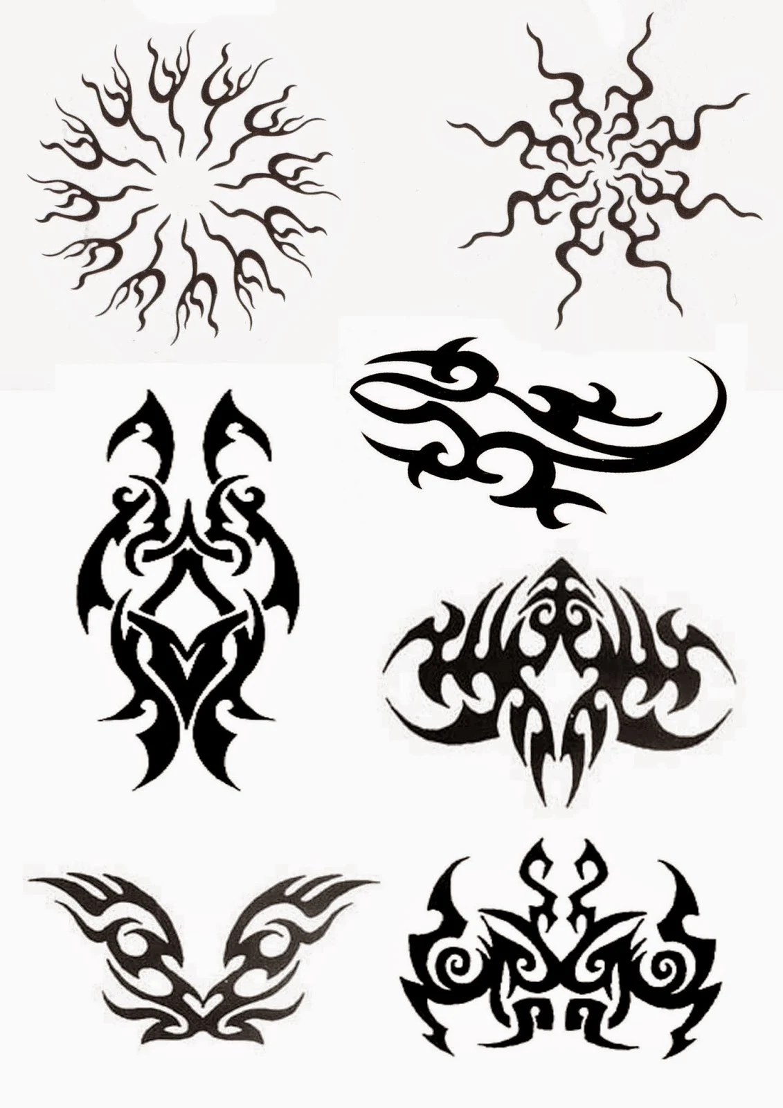 Plantilla para tatuajes tribal