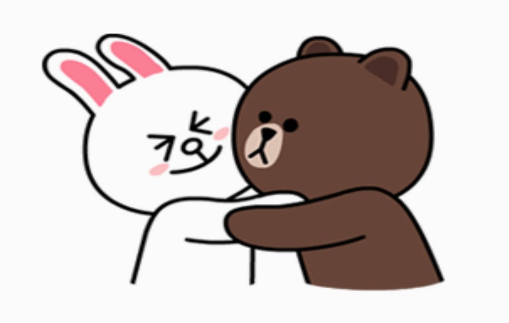 Download Sticker Line  Brown and Cony Your Title