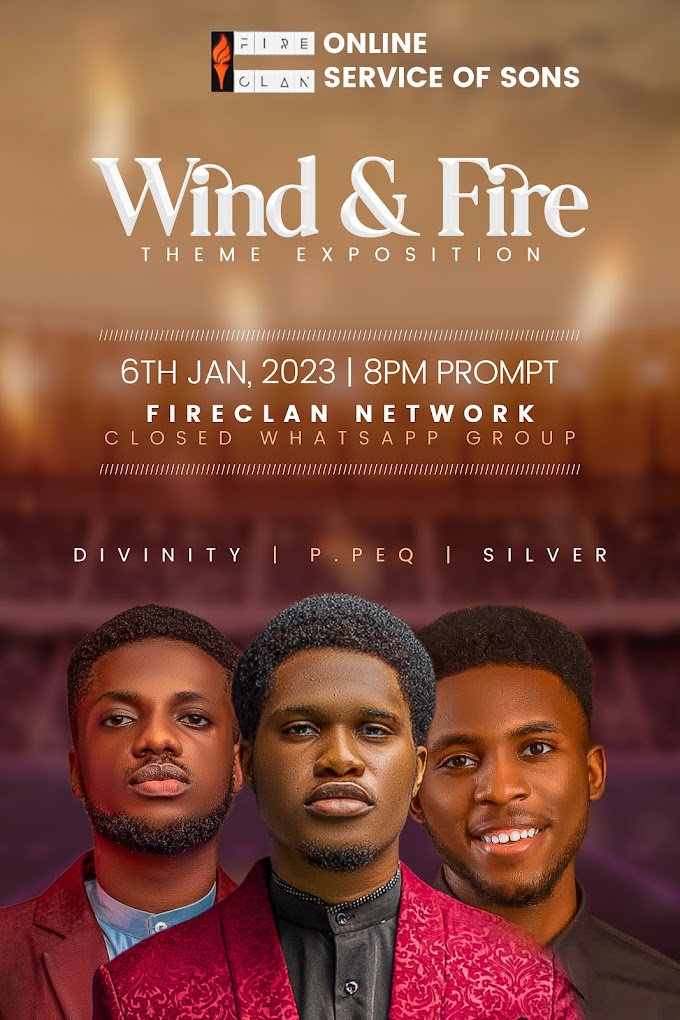 JANUARY ONLINE SERVICE OF SONS & YEAR PROPHECIES: WIND & FIRE 2023