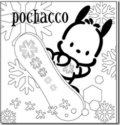 Pochacco coloring pages