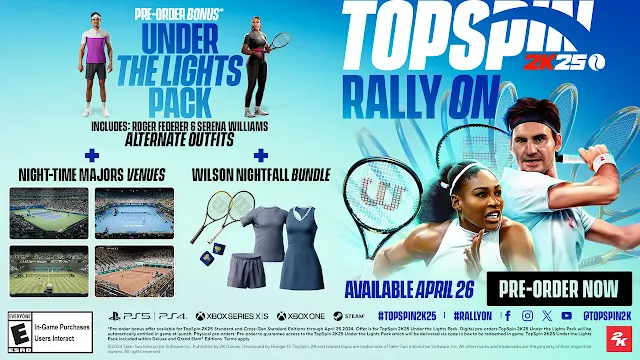 TopSpin 2K25: Under the Lights Pack